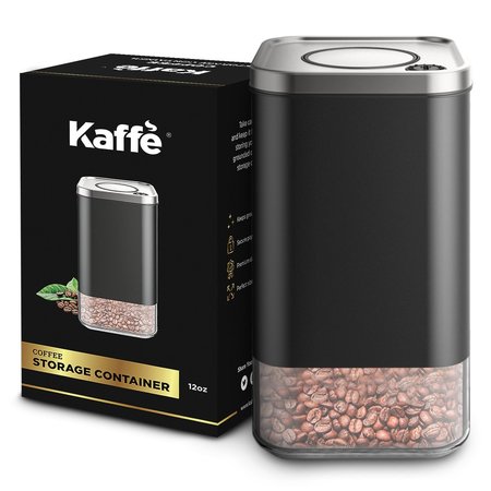 KAFFE Glass Storage Container by  - BPA Free Stainless Steel - 12oz KF3021S